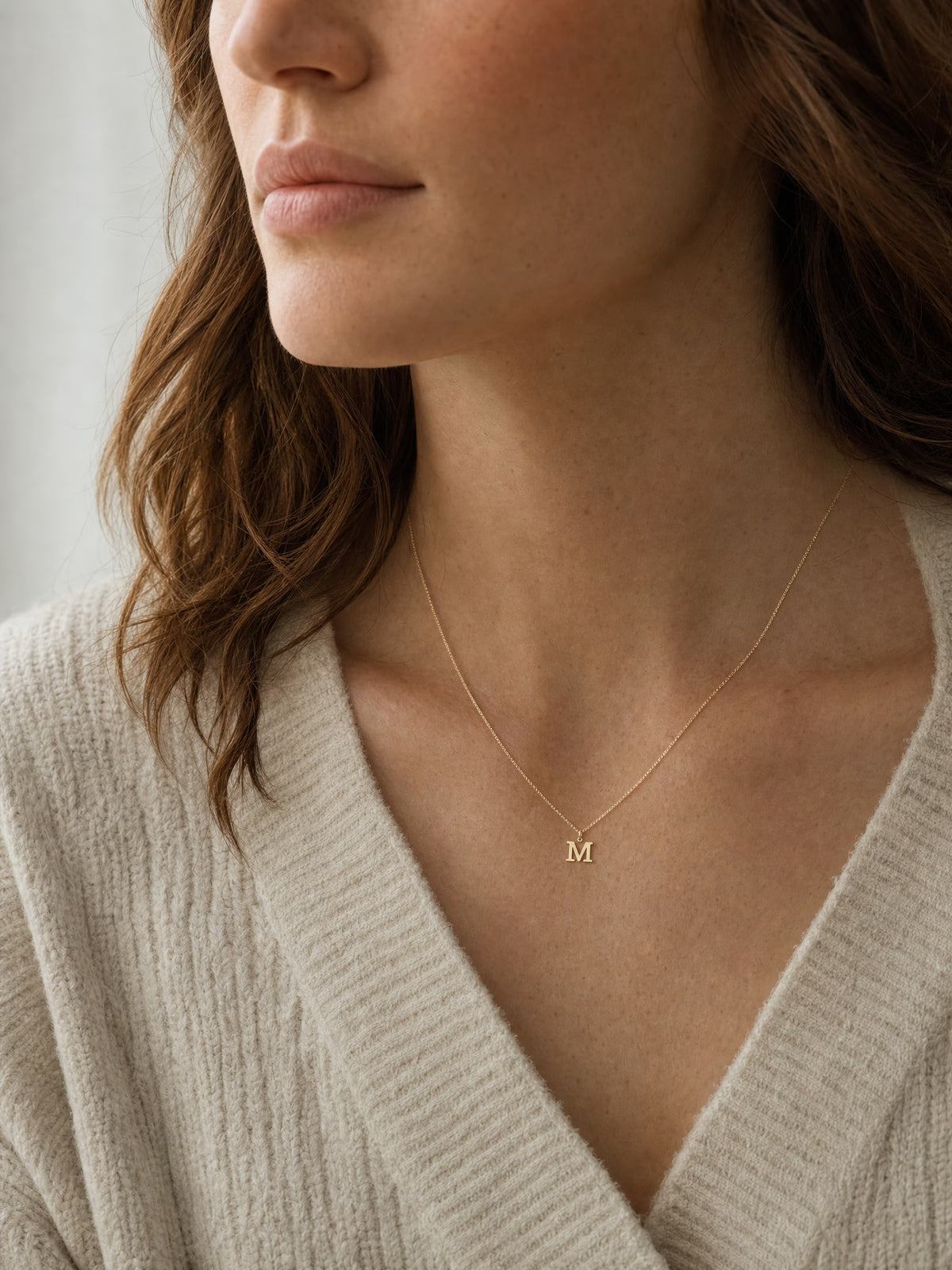 SAINT GILD initial necklace lifestyle