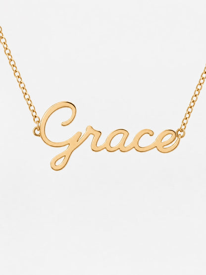 SAINT GILD name necklace pendant macro
