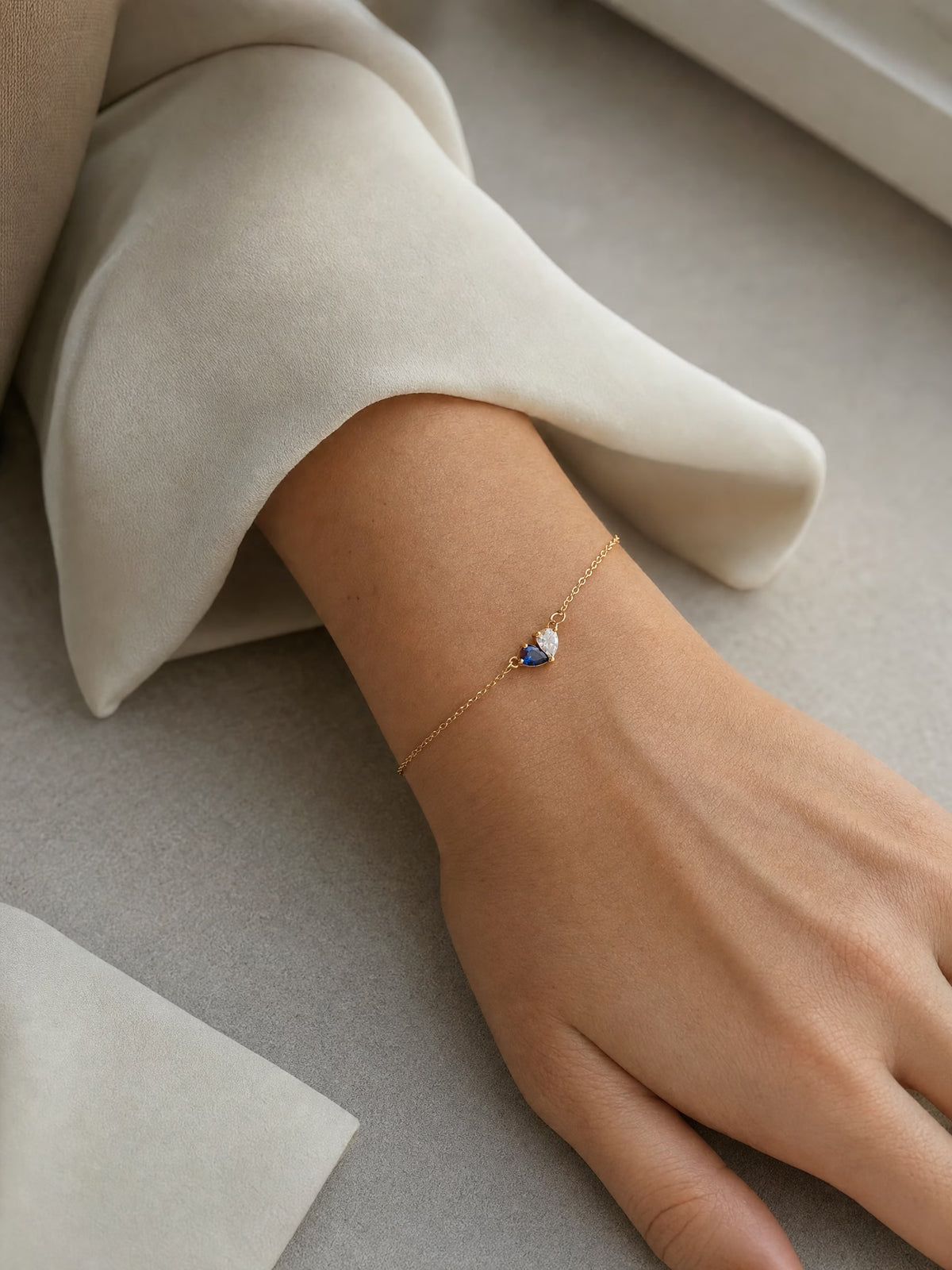 SAINT GILD two birthstone bracelet lifestyle
