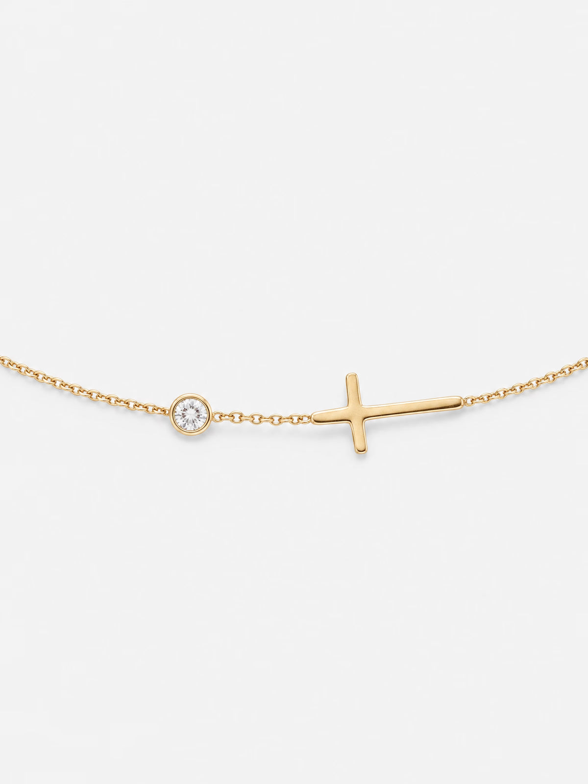 SAINT GILD Cross Chain Bracelet gold