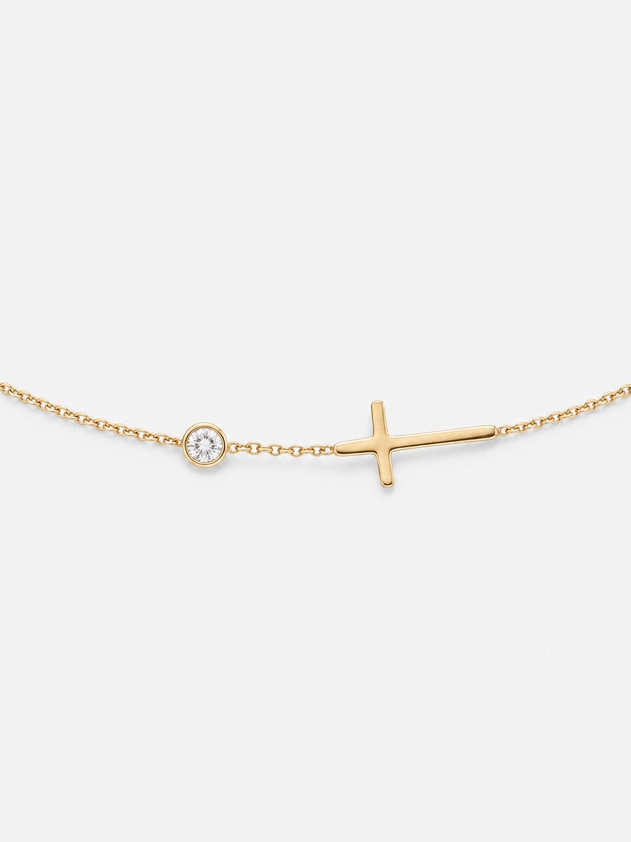 SAINT GILD Cross Chain Bracelet gold