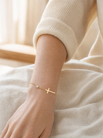 SAINT GILD Cross Chain Bracelet lifestyle