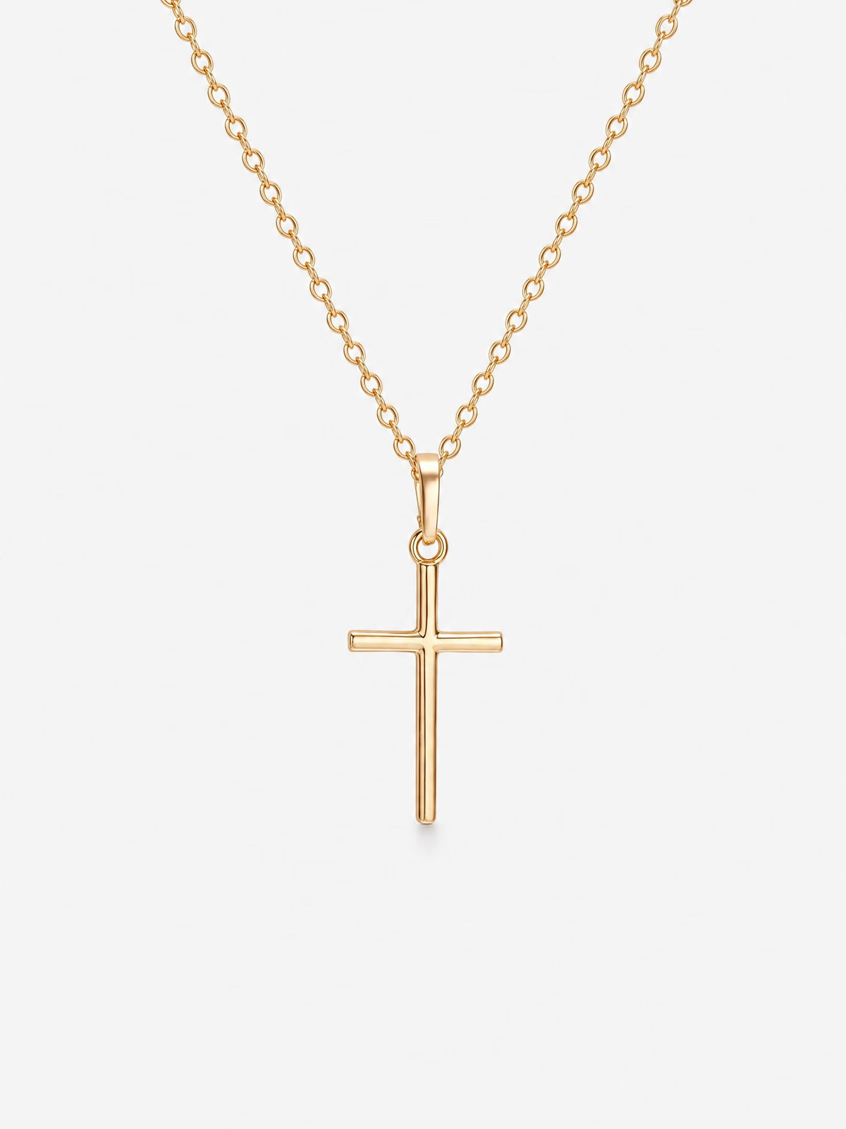 SAINT GILD Classic Cross Necklace dainty gold