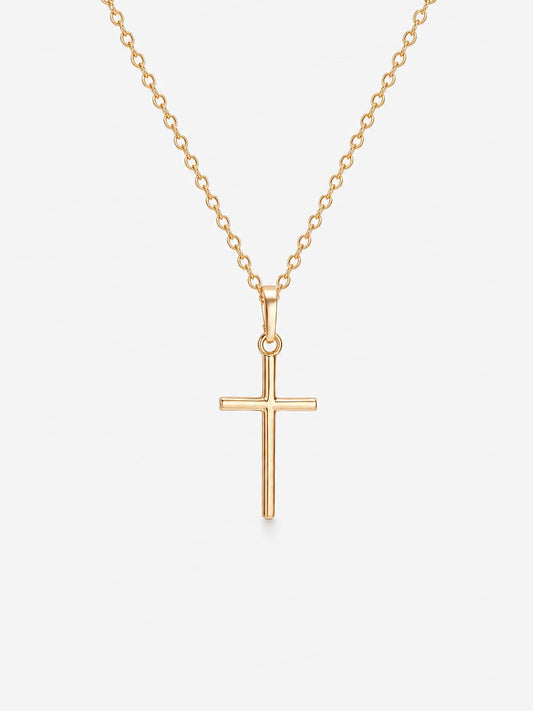 SAINT GILD Classic Cross Necklace dainty gold