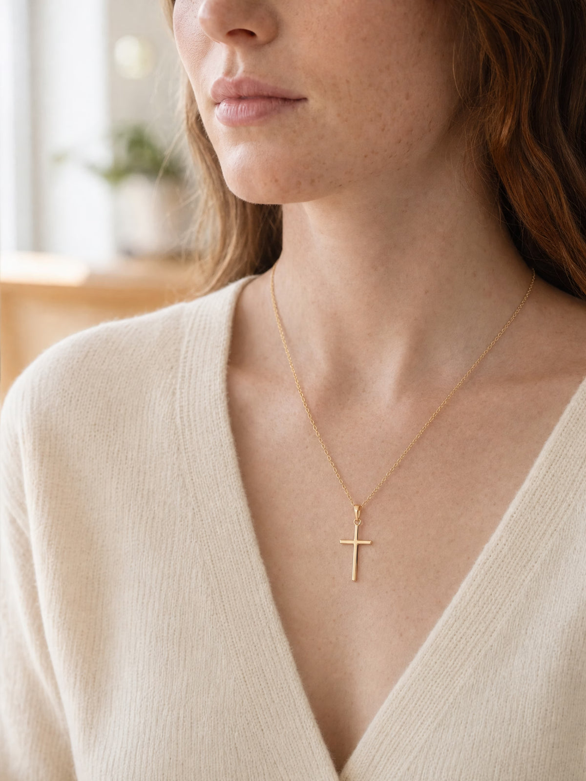 SAINT GILD Classic Cross Necklace lifestyle