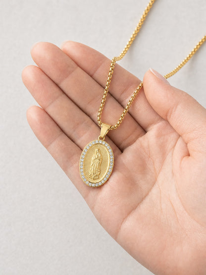 SAINT GILD Guadalupe Necklace in hand