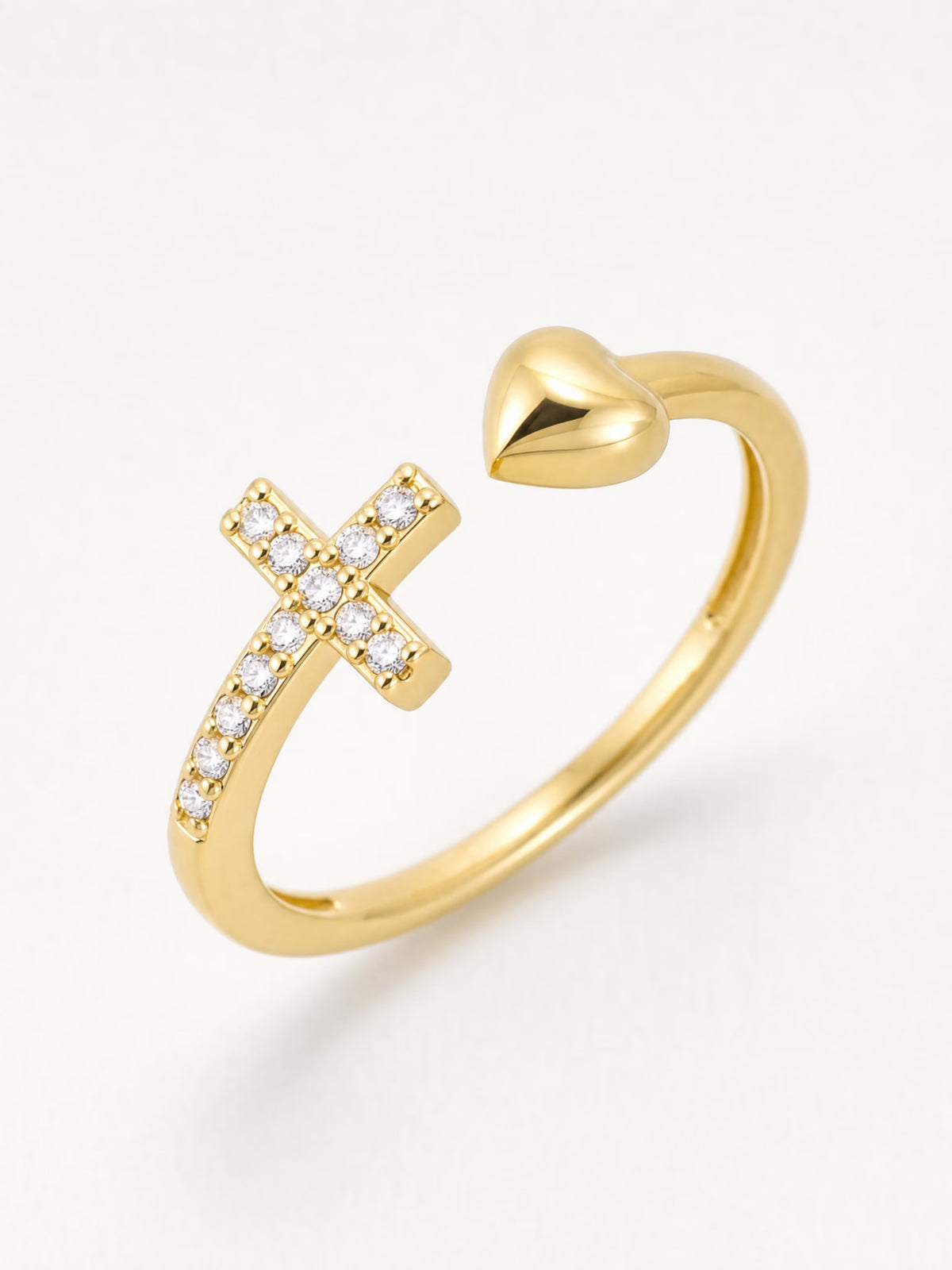 SAINT GILD Pave Cross Ring macro