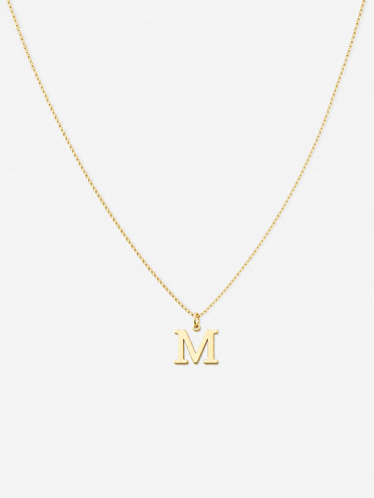 SAINT GILD Initial Necklace dainty gold