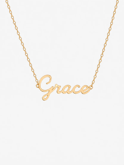 SAINT GILD Name Necklace gold script