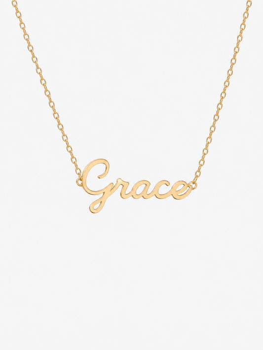 SAINT GILD Name Necklace gold script