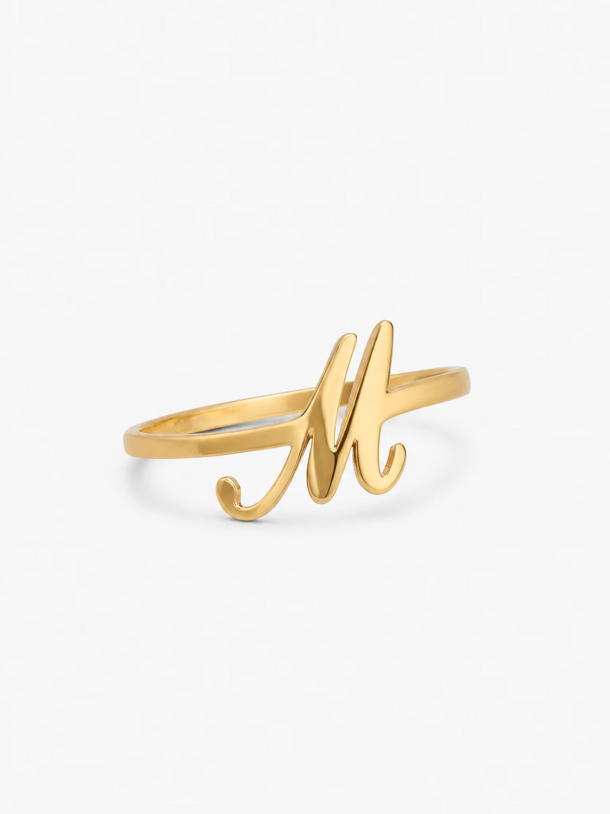 SAINT GILD Initial Ring gold cursive
