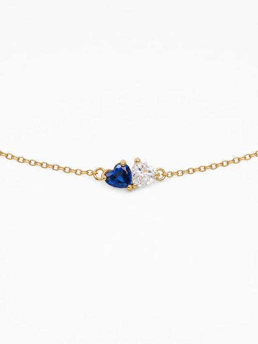 SAINT GILD Two Birthstone Bracelet gold