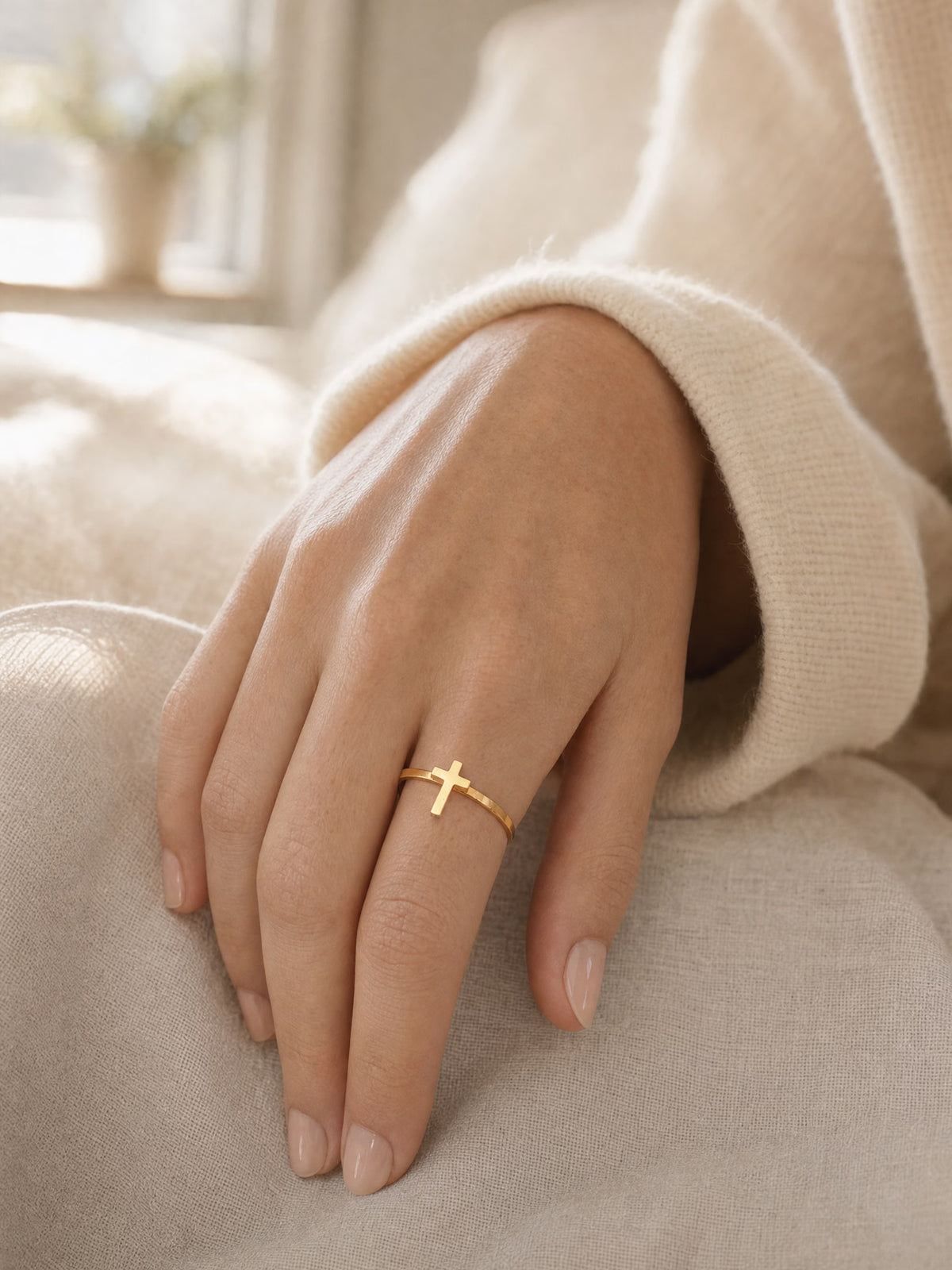 SAINT GILD Cross Ring lifestyle