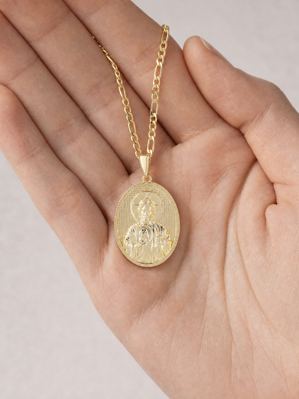 SAINT GILD Saint Jude Medallion in hand