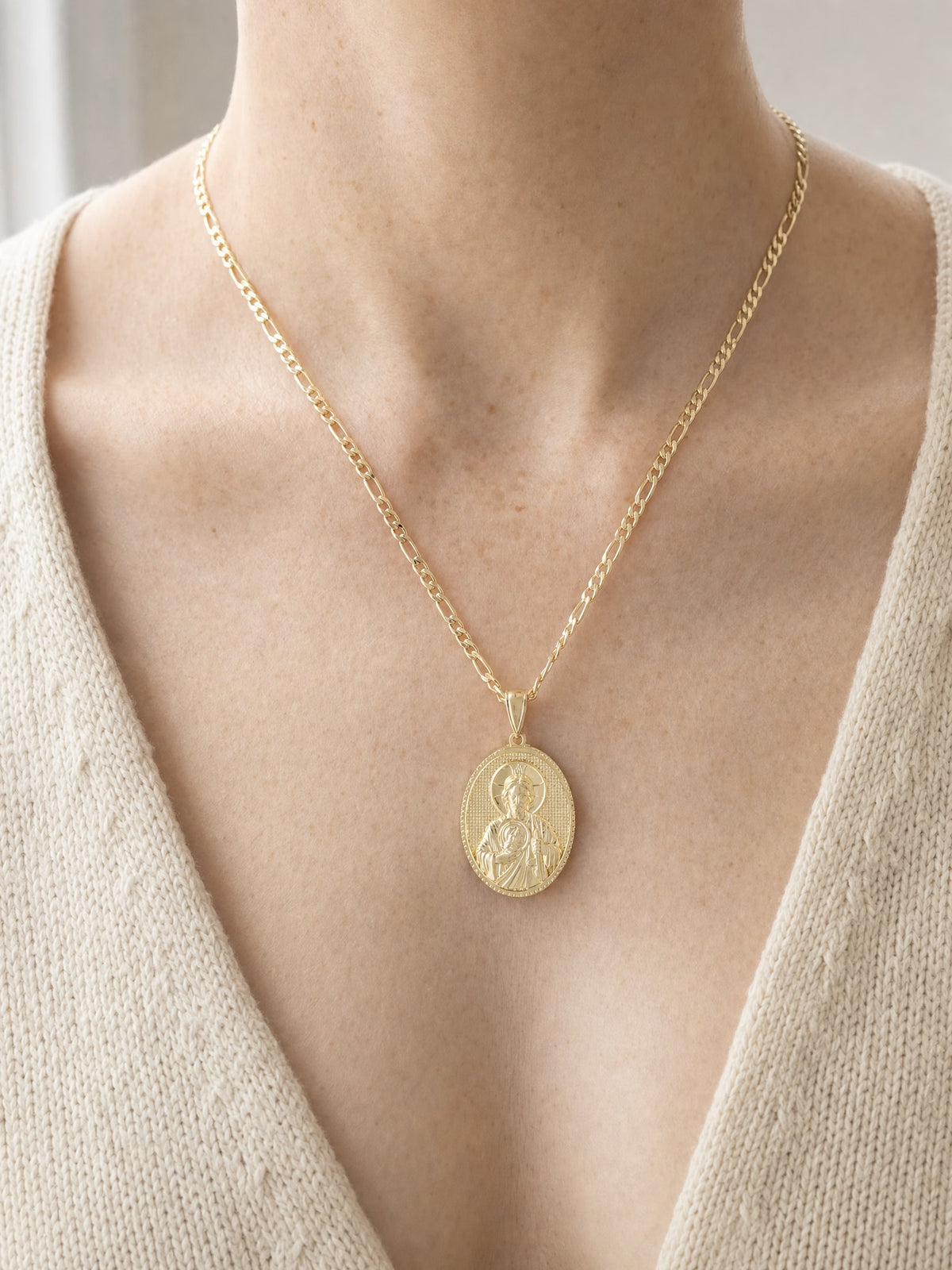 SAINT GILD Saint Jude Medallion worn
