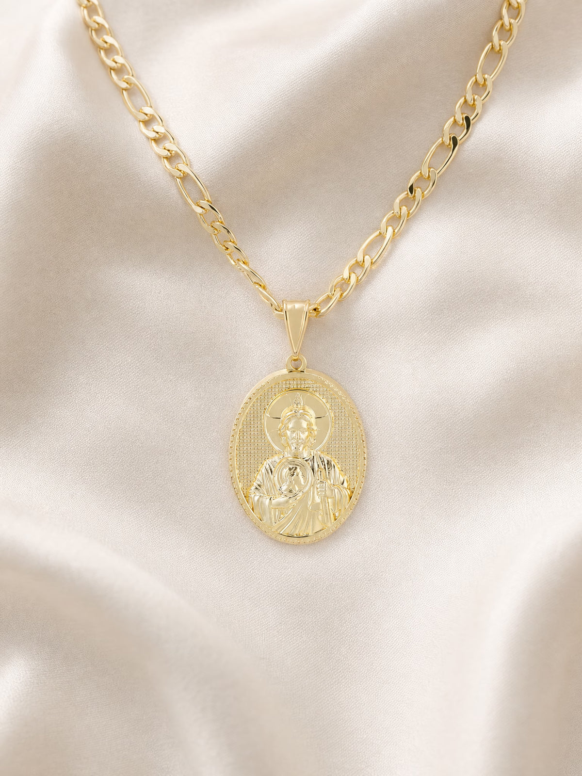 SAINT GILD Saint Jude Medallion on satin