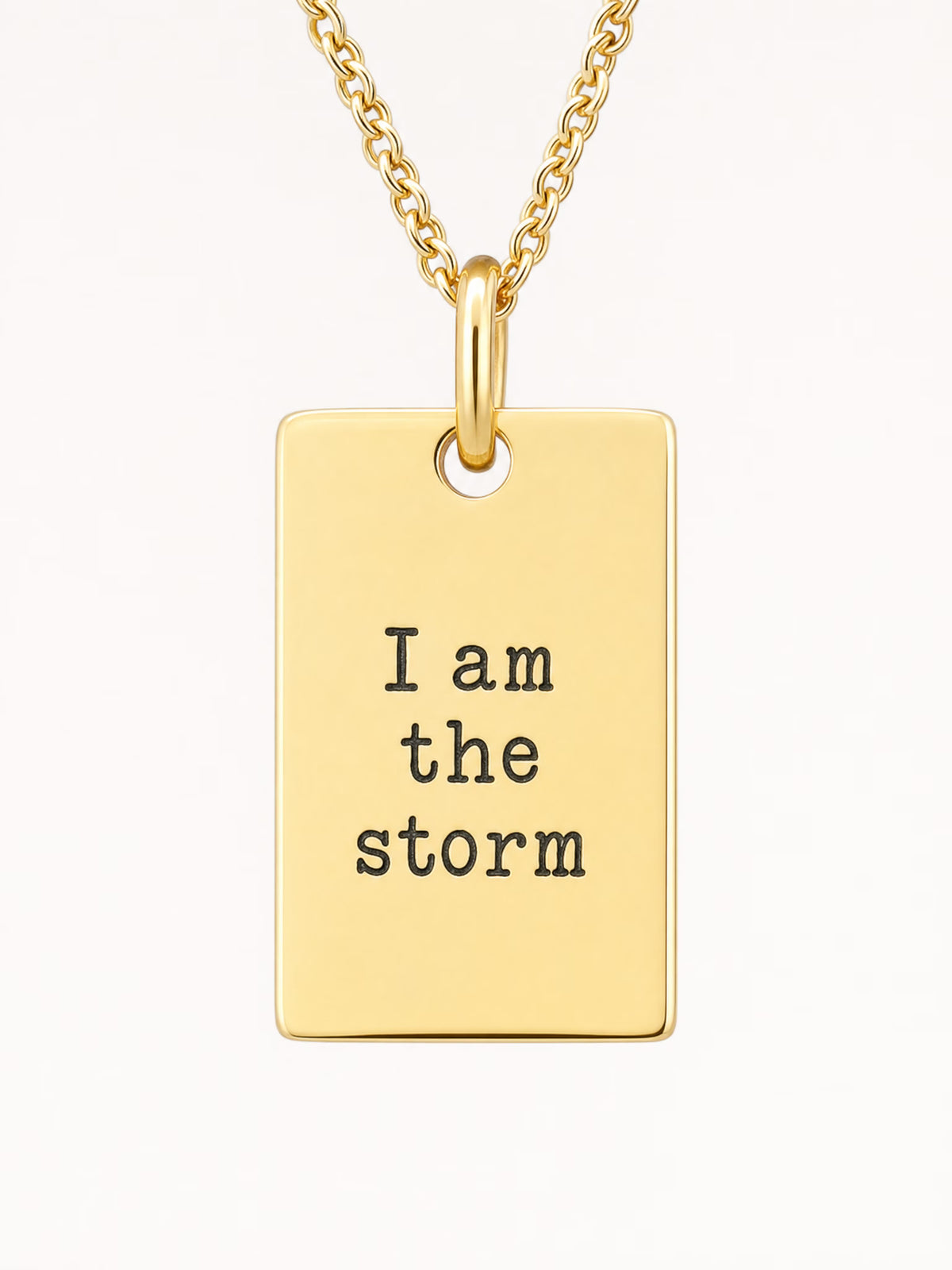 SAINT GILD Scripture Tag Necklace macro