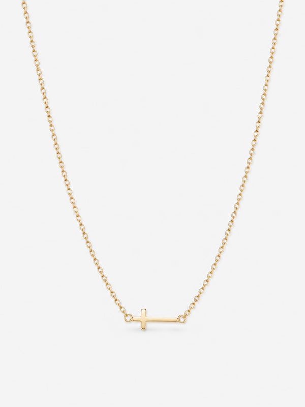 The Sideways Cross Necklace