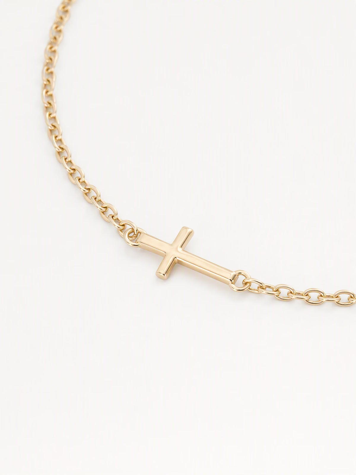 SAINT GILD Sideways Cross Necklace macro