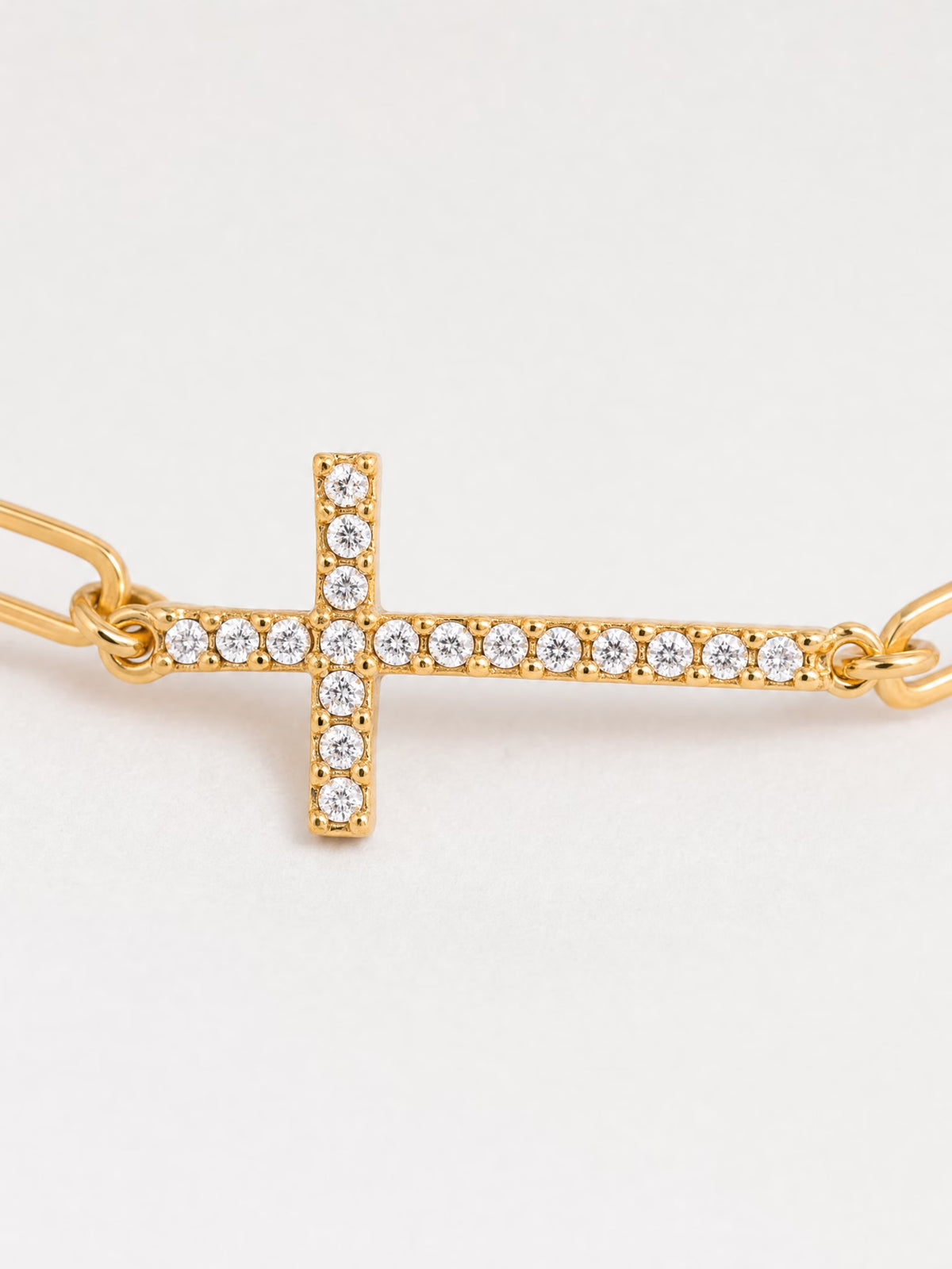 SAINT GILD Cross Station Bracelet macro