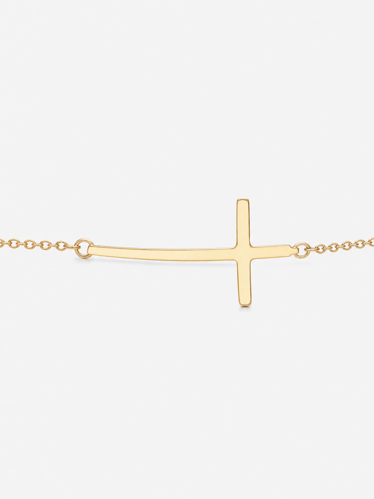 SAINT GILD Sideways Cross Bracelet gold